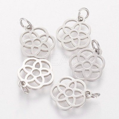 Tarnish Resistant 304 Stainless Steel Pendants STAS-Q201-T454S-1