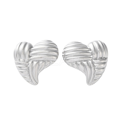 304 Stainless Steel Stud Earrings for Women EJEW-K306-03P-1