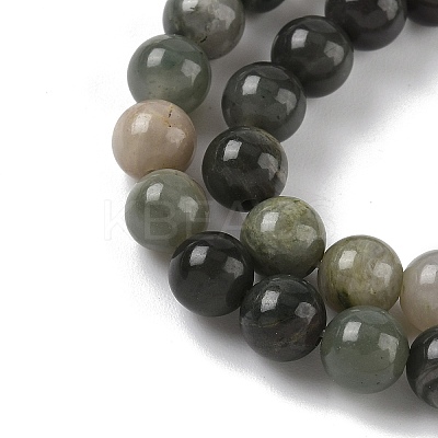 Natural Green Rutilated Quartz Beads Strands G-Q462-61-6mm-1