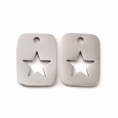 Non-Tarnish 201 Stainless Steel Charms X-STAS-E188-01P-1