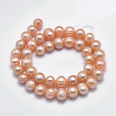 Natural Cultured Freshwater Pearl Beads Strands PEAR-F007-06A-01-X-1