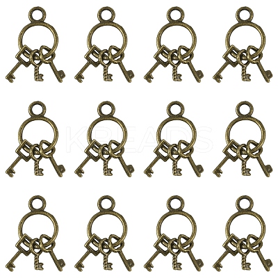 20Pcs Tibetan Style Alloy Pendants FIND-YW0010-07-1