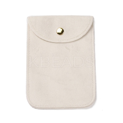 Velvet Jewelry Storage Pouches with Snap Button for Bracelets Necklaces Earrings ABAG-P013-01F-1