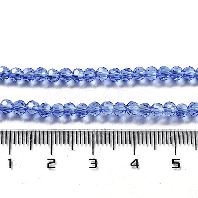 Electroplate Transparent Glass Beads Strands LS-EGLA-A035-T3mm-A14-1
