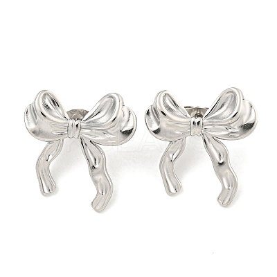 Non-Tarnish 304 Stainless Steel Stud Earrings for Women EJEW-A111-01P-1