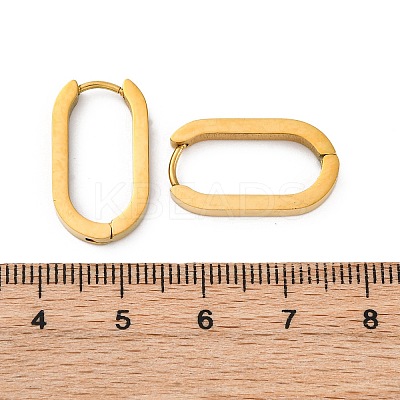 PVD Vacuum Plating 304 Stainless Steel Huggie Hoop Earrings X-STAS-S103-21G-1