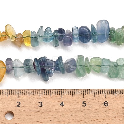 Natural Multicolor Fluorite Beads Strands G-D109-B02-1