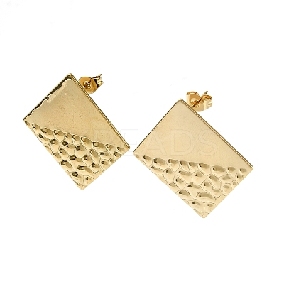 Ion Plating(IP) 201 Stainless Steel Stud Earrings EJEW-K270-26G-1