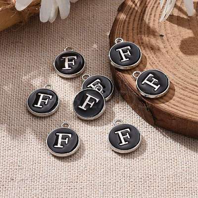 Platinum Plated Alloy Charms ENAM-S118-02F-P-1