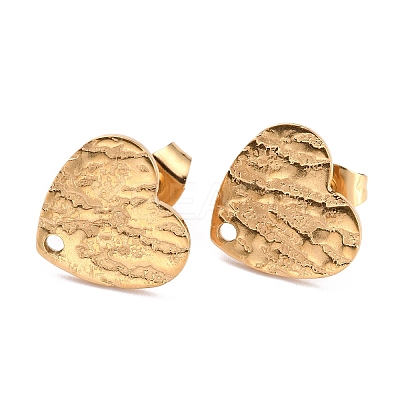Ion Plating(IP) 304 Stainless Steel Stud Earring Findings LS-EJEW-O104-09G-1