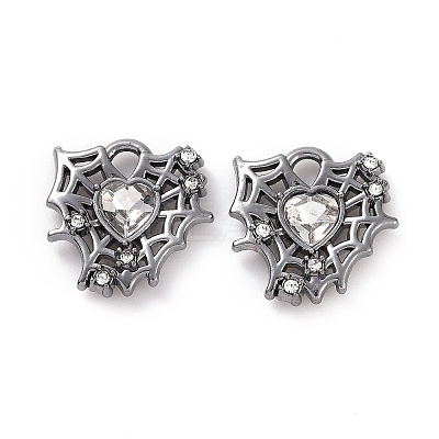 Rack Plating Alloy Glass Pendants LS-FIND-I037-37A-1