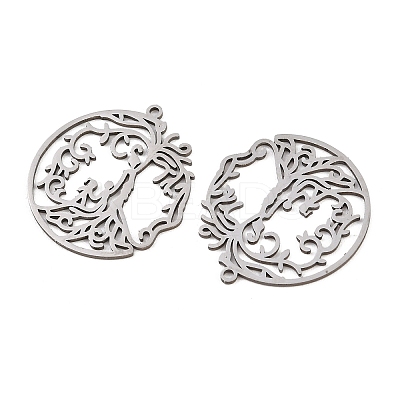 201 Stainless Steel Pendants STAS-I364-02P-1