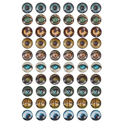 Glass Cabochons GLAA-SZ0001-06-1