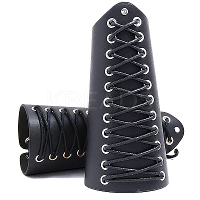 Adjustable Imitation Leather Waxed Cord Bracelets BJEW-WH0012-03B-1