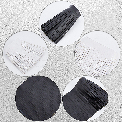 2M 2 Colors Faux Leather Fringe Trimmings DIY-GF0006-33-1