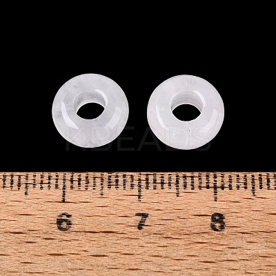 Natural White Jade European Beads G-Q602-04A-1