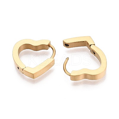 304 Stainless Steel Hoop Earrings STAS-T074-44G-1