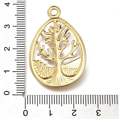 Ion Plating(IP) 304 Stainless Steel Enamel Pendants STAS-I313-03D-1