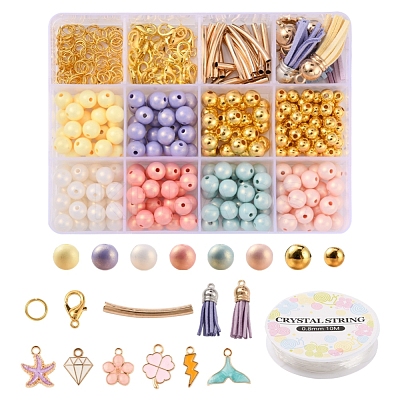 DIY Tassel Charm Beaded Bracelet Making Kit DIY-YW0005-29-1
