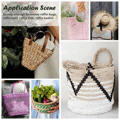 Colored Raffia Ribbon DIY-Q005-03-1