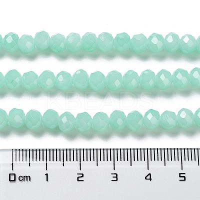 Baking Paint Imitation Jade Glass Bead Strands DGLA-A034-J10mm-A22-1
