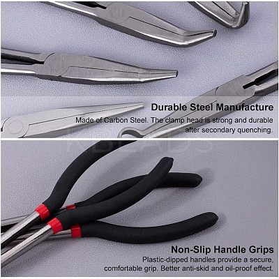 45# Carbon Steel Lengthened Jewelry Plier Sets PT-WH0005-05-1