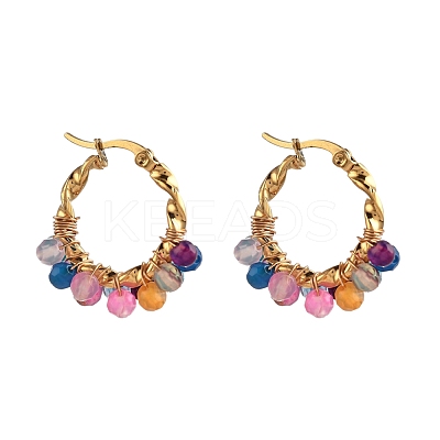 201 Stainless Steel Hoop Earrings EJEW-JE04223-05-1