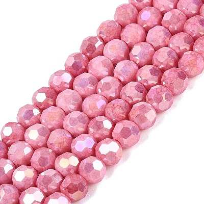 Anti-Tarnish Electroplate Glass Beads Strands EGLA-T021-6mm-15-13-1