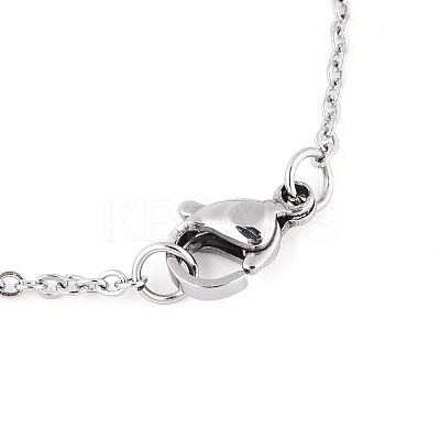 Non-Tarnish 201 Stainless Steel Pendant Necklaces NJEW-T009-JN139-40-1-1