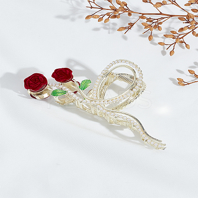 1Pc Alloy Rhinestone Claw Hair Clips PHAR-LP0001-37-1