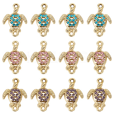 16Pcs Alloy Rhinestone Connector Charms ALRI-TA0001-40-1