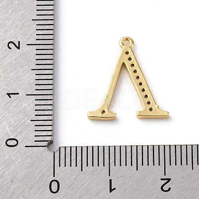 Rack Plating Brass Micro Pave Cubic Zirconia Pendant KK-H449-76G-24-1