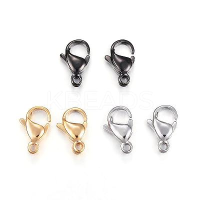 304 Stainless Steel Lobster Claw Clasps STAS-H353-C-02-1