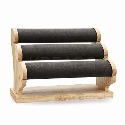 3-Tier Microfiber Cloth Bar Bracelet Holder Stand BDIS-I002-01B-1