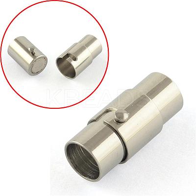 Tarnish Resistant Smooth Surface 316 Surgical Stainless Steel Locking Tube Magnetic Clasps STAS-R074-35-1