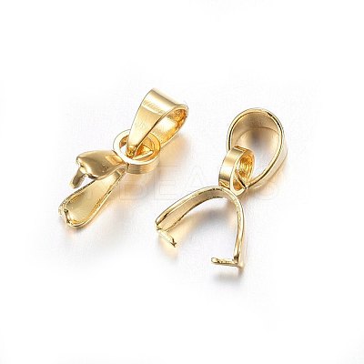 304 Stainless Steel Pendant Pinch Bails STAS-O107-18G-1