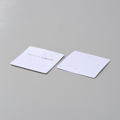 200Pcs PVC Jewelry Hair Claw Clip Display Cards with Hanging Hole CDIS-WH0031-03-1