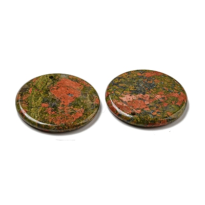 Natural Unakite Pendants G-B071-01F-1
