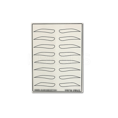 Microblading Silicone Eyebrow Tattoo Practice Skin MRMJ-PW0002-10P-1