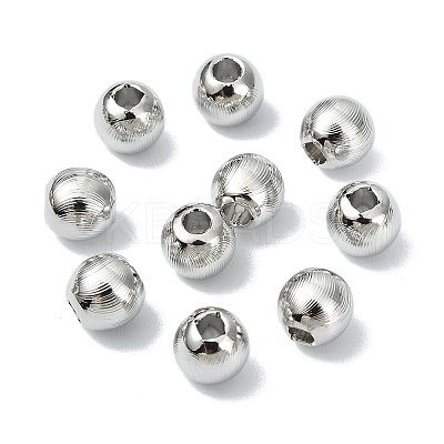 SHEGRACE Brass Textured Round Beads XGRPCU672-298P-1