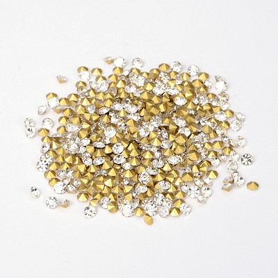 Back Plated Diamond Glass Pointed Rhinestone X-RGLA-SS0-001-1