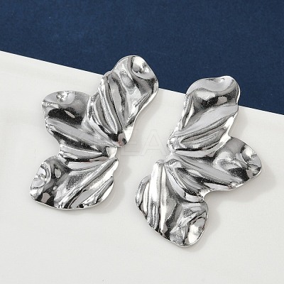 Non-Tarnish 304 Stainless Steel Stud Earrings for Women EJEW-Z057-01P-1