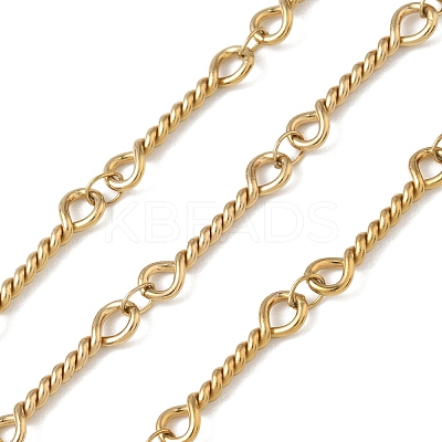 304 Stainless Steel Twist Bar Link Chains CHS-G050-05G-1