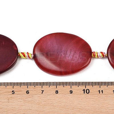 Natural Fire Crackle Agate Beads Strands G-P605-L03-01C-1