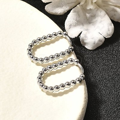 304 Stainless Steel Hoop Earrings for Women EJEW-M068-08B-P-1