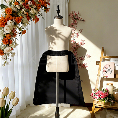 Polyester & Steel Wire Half Oval Wedding Dress Petticoat for Women DIY-WH0591-492B-1