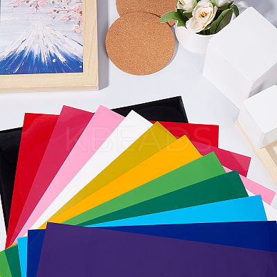 12Pcs 12 Colors PVC Heat Transfer Vinyl DIY-SP0004-13-1