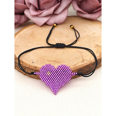 Miyuki Seed Braided Bead Bracelet BJEW-A121-31A-1
