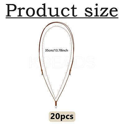 20Pcs Adjustable Waxed Cord Necklace Making AJEW-DC0003-45B-1