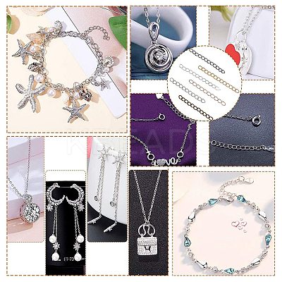 90Strands 3 Colors 304 Stainless Steel Chain Extender STAS-UN0032-29-1